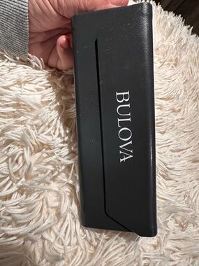 Bulova Black  glasses  Storage